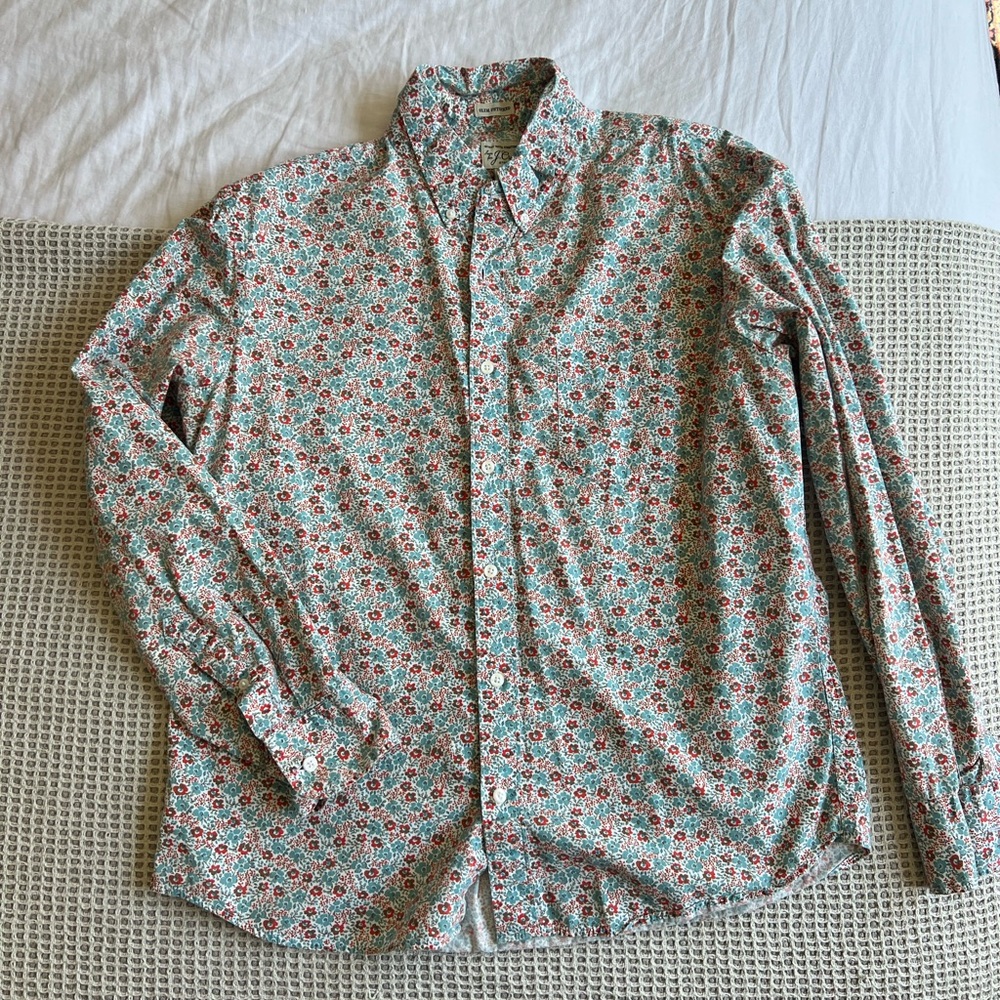 Floral Long Sleeve Button-Up Shirt